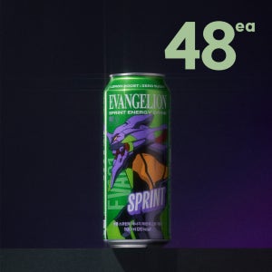 [에반게리온] 클룹 스프린트 에너지드링크 제로 탄산음료 레몬, 500ml, 48개