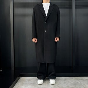지오송지오 코트 남자 핸드메이드 겨울 모직 울 데일리 블랙 FWZH5CT515A