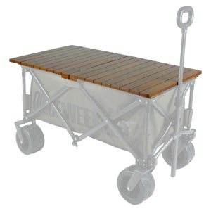 원스위크라이프 캠핑 웨건 카트 수레 접이식 폴딩 원목 우드 상판 테이블