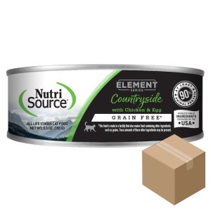 뉴트리소스 캣 엘레멘트 시리즈 그레인프리 주식캔 컨트리사이드 치킨+계란, 155g, 12개