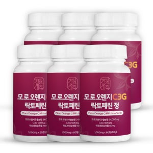 4+2 모로오렌지 모로실 모르실 C3G 이탈리아 추출 분말 식약처 HACCP 60정, 6개