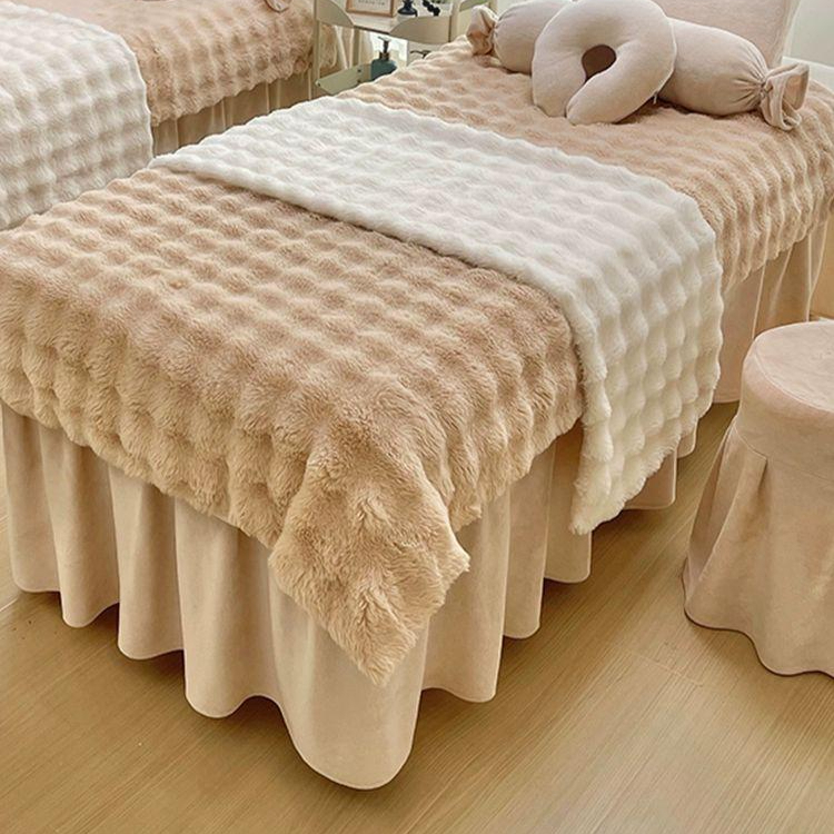 마사지 침대 침구 피부관리샵 업소용 벨벳 세트 커버 매트리스 베드 경락 침대커버 미용실