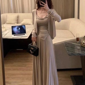 여성 셋업 캐주얼 드레이프 나시 팬츠 가디건 3피스 코디 세트 여름 가을 봄 여리여리한 핏