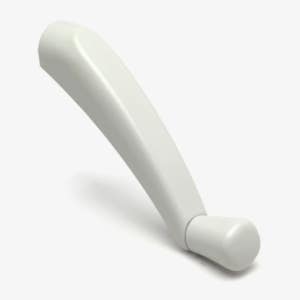 빙글빙글 돌려서 여는 미국창문손잡이 - 접히지 않는 기본형 백색 HD114