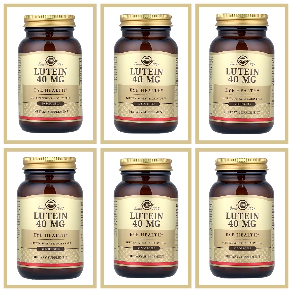 솔가 <b>루테인 지아잔틴 40mg</b> 30소프트젤 X 6통 (6개월분)