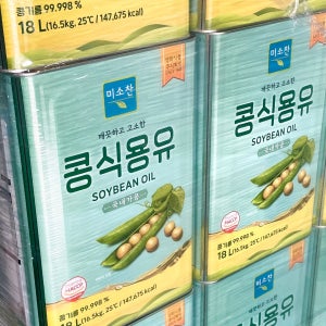 중찬명가 미소찬 식용유 18L, 20개