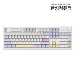 (고급 키스킨 기본 제공) GK104 OfficeMaster 3모드 저소음 키보드 퍼플하트, 멤브레인