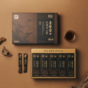 네이버 단독상품 [농협홍삼 한삼인] 대용량 홍삼스틱 진세노사이드 홍삼진 굿데이스틱+쇼핑백 50포, 1개