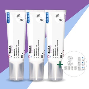 국민바퀴약 엔뷰 맥스포스 쎌렉트 이지겔 대용량 바퀴벌레약 겔 230g, 3개