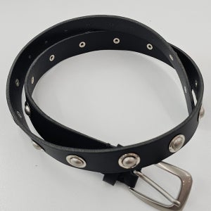 LOW STUDDED LEATHER BELT (이태리소가죽100%)