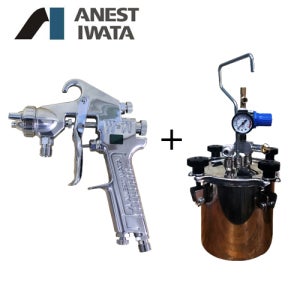 아네스트이와타 W-71 스프레이건 2L 압송탱크 SET