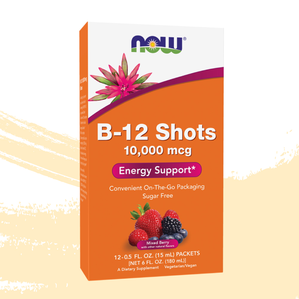 나우푸드 샷 <b>비타민 B12</b> 10000mcg <b>에너지 부스트</b> 15ml 12샷