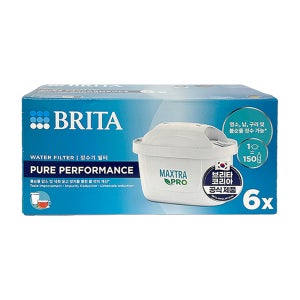브리타 정수기 필터 막스트라 프로 퓨어 퍼포먼스 6개입