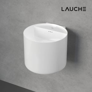 라우체 벽걸이 세면기 위니 LL-802 유광 화이트 W450 욕실 벽걸이세면대