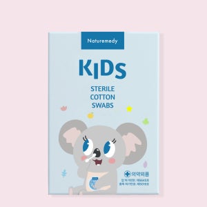 네츄레메디 키즈 신생아 멸균 면봉/ 개별포장 위생면봉 아기면봉 국내생산 유기농 순면