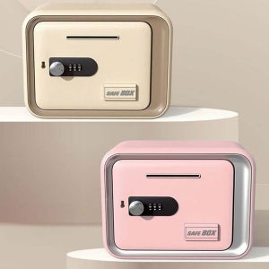 미니금고 저금통 비밀번호 금고 인테리어 소품 비상열쇠 스티커포함