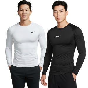 나이키 긴팔티 프로 드라이핏 타이트 레전드 기능성 피트니스 티셔츠