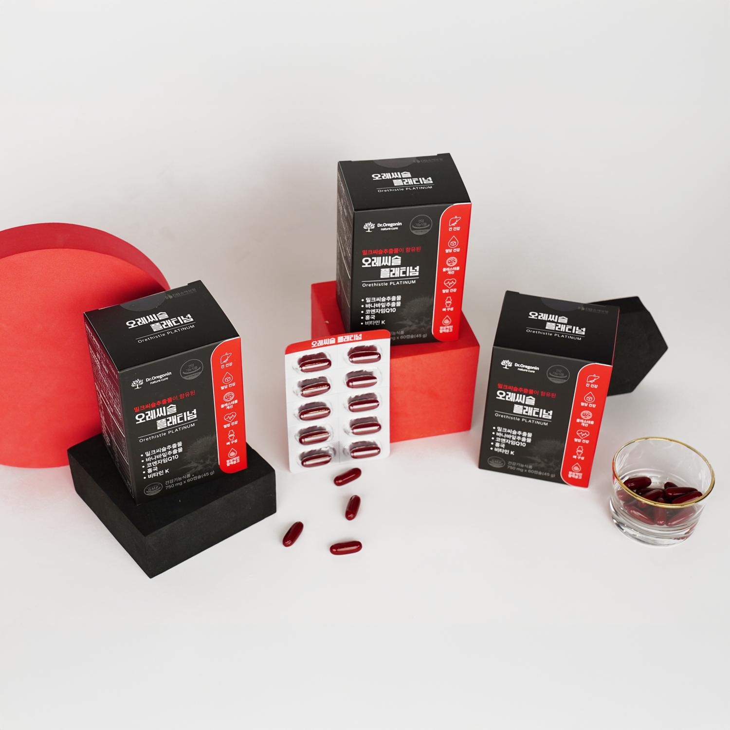 [오레씨슬 플래티넘] <b>유기농 밀크씨슬</b> 바나바잎 코엔자임Q10, 간건강 혈당관리 콜레스테롤