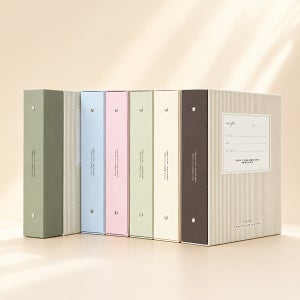 워너디스 에버애프터 접착식 포토 앨범 세트 포토북 초음파 사진앨범 핑크 드리머 화이트 내지