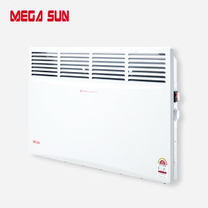 메가썬 히터 전기컨벡터 스탠드 벽걸이겸용 2000W(이동형바퀴 2단조절)