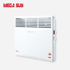 메가썬 히터 전기컨벡터 스탠드 벽걸이겸용 1500W(이동형바퀴 2단조절)