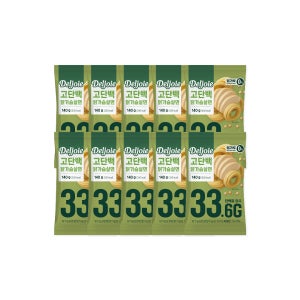 델쥬아 고단백 닭가슴살면 140g, 10개