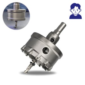 옐릿 초경 홀쏘 스텐 홀커터 철 알루미늄 드릴 원형 컷팅 타공 금속 및 목공용 55mm