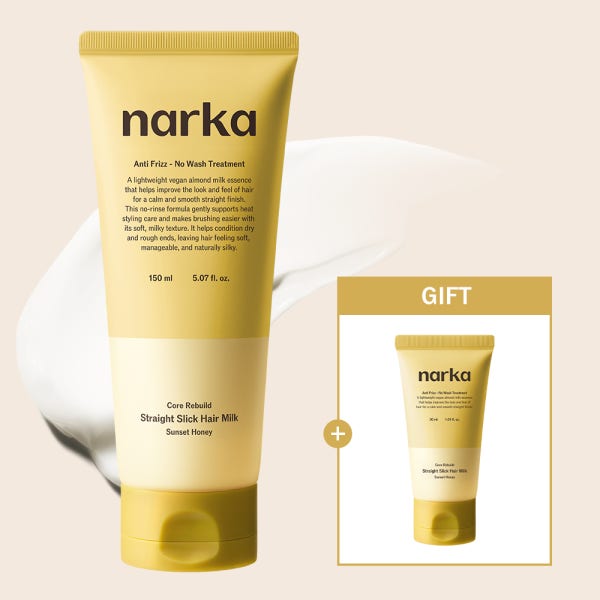 [NEW/열보호] 나르카 스트레이트 슬릭 헤어 밀크 150ml (30ml 증정)