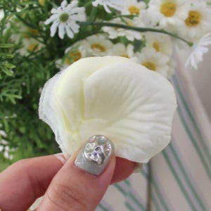 로즈페탈 패브릭꽃잎 100장 웨딩촬영 사진연출 장식꽃잎 아이보리