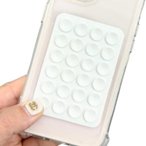 휴대용 스마트폰 고정스티커 영상시청용 거치패드 강력흡착판 거울부착가능