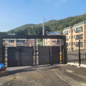 더우드펜스 전원주택 대문 울타리 수동 자동 외부 게이트 주문 제작 차고 파고라 넥산