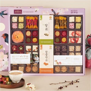 고급 전통다과세트 쌀조청 한과선물세트 정갈한 패키지 명절 손님접대용