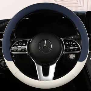공용 호환성 젊은 컬러 디자인 숨쉬는 펀칭 나파가죽 자동차 핸들커버