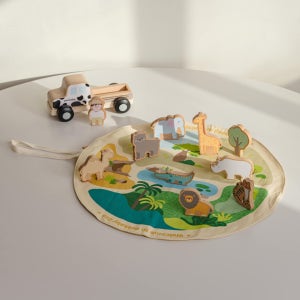 피카비 동물원 상상놀이 원목 동물 피규어