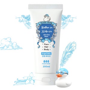 팀스모어 올인원워시 엔젤베이비 200ml 스킨 등드름 바디워시 남자 여자 땀냄새 수영샴푸