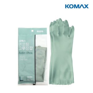 코멕스 면코팅 고무장갑 민트 대 10개