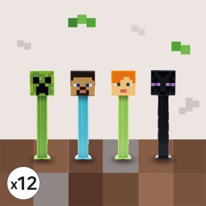 [무료배송] 페즈 디스펜서 마인크래프트 17g x 12개 (랜덤)