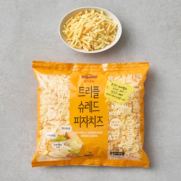 [코다노] 트리플 슈레드 피자치즈 1kg
