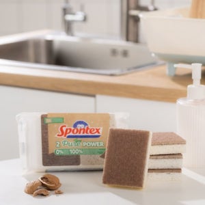 스폰덱스 스폰텍스 노스크레치 셀룰로스 천연 수세미 2매