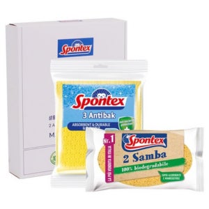 스폰덱스 스폰텍스 노스크레치 셀룰로스 천연 수세미 1Set