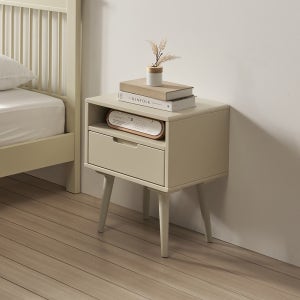 메리타 원목 침대협탁 미니 틈새 침대옆협탁 아이보리