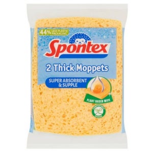 스폰덱스 스폰텍스 노스크레치 셀룰로스 천연 수세미 2매