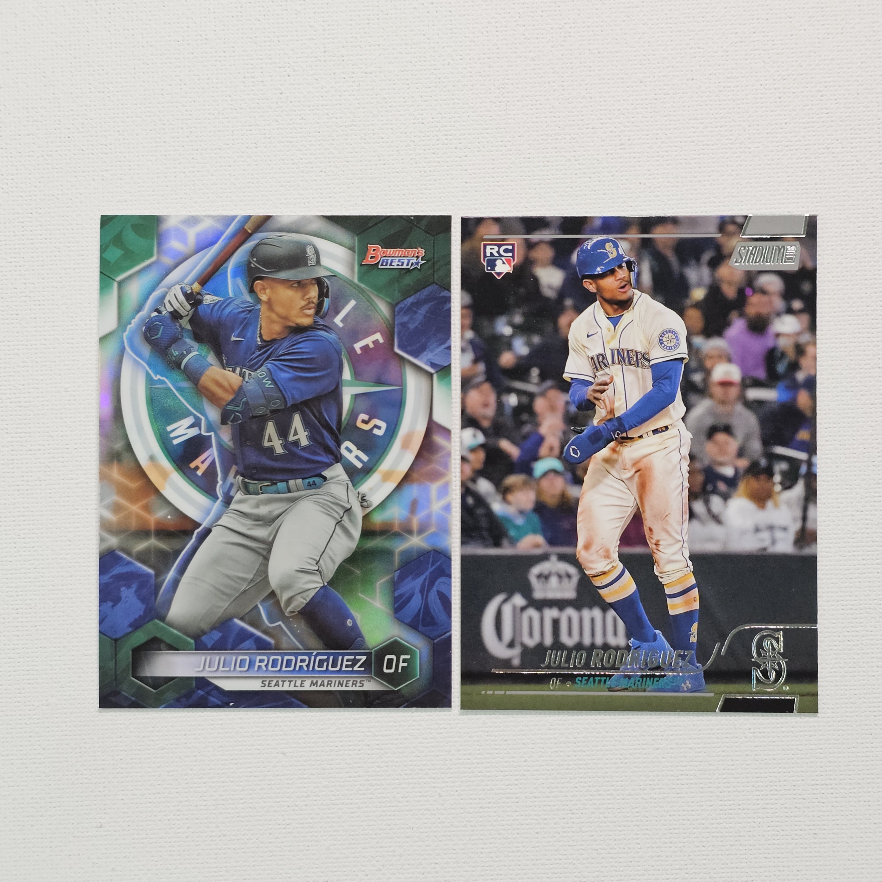 2022 Stadium Club Bowmans Best Julio Rodriguez Rookie RC 훌리오 로드리게스 루키 2장 일괄 야구카드 / MLB-145