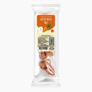 주베베 비건쿠키 야채 과일 강아지쿠키 비스킷 노즈워크 당근, 40g, 1개