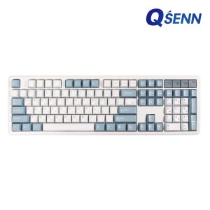 QSENN Q104 8K 풀윤활 가스켓 유무선 기계식 키보드 슈팅스타 실론밀크
