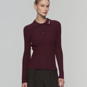 [듀베티카] 아이아체 폴로(와인)(여성 니트풀오버) VDKP12254-WIS