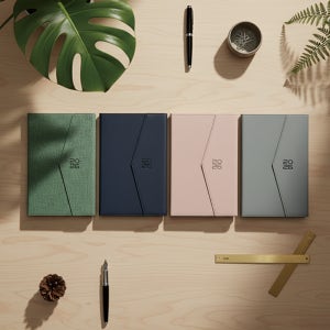 25절 큐브 자석 양장 다이어리