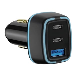 퀵커 QC 3.0 50W 3구 고속 차량용충전기 C타입 + USB타입