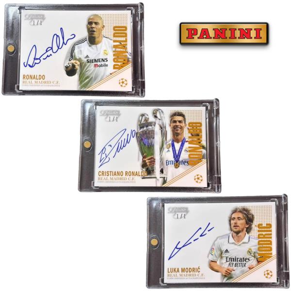 Panini 왕조 CR7 루카 모드리치 호나우두 레알 마드리드 CF DIY 홈 메이드 축구 스타 트레이딩 카드 생일 선물 컬렉션