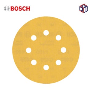 보쉬 EXPERT C470 8홀 원형페이퍼 샌딩사포 400방 125mm 5장